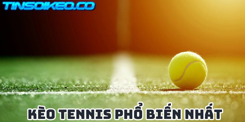 Kèo cá cược Tennis phổ biến nhất hiện nay 